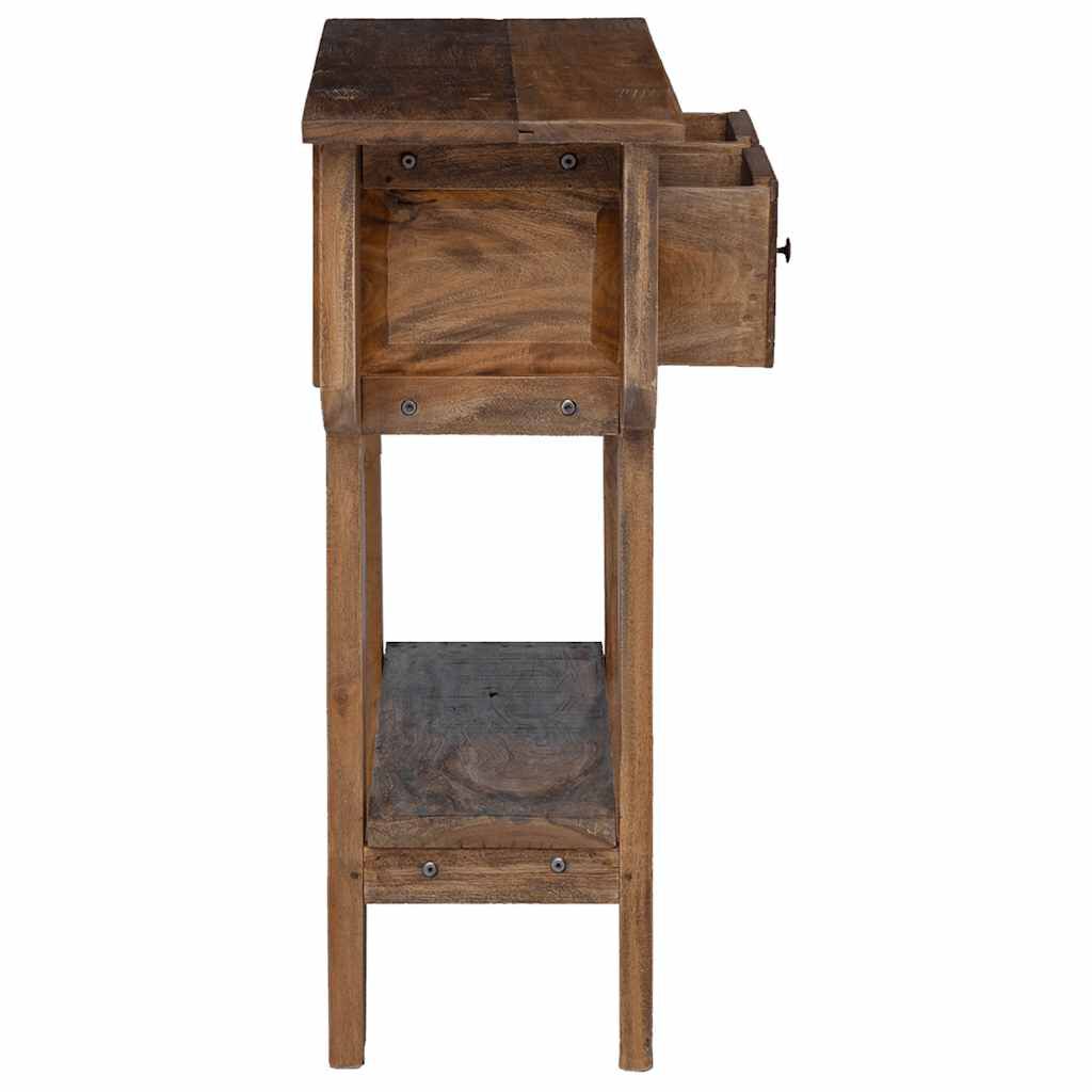 vidaXL Console Table Mixed Recycled Wood 80x35x80 cm