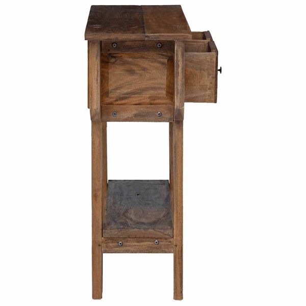vidaXL Console Table Mixed Recycled Wood 80x35x80 cm