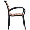 vidaXL Garden Chairs 2 pcs Steel and WPC Black and Brown