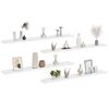 vidaXL Wall Shelves 4 pcs White 100x9x3 cm