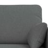 vidaXL Sofa 2 pcs Dark Grey 198 x 78 x 80 cm Fabric