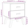 vidaXL Bedside Cabinet OLDEN Brown Solid Wood Pine