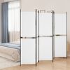 vidaXL 5-Panel Room Divider White 250x180 cm Fabric