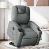 vidaXL Stand up Massage Recliner Chair Dark Grey Fabric