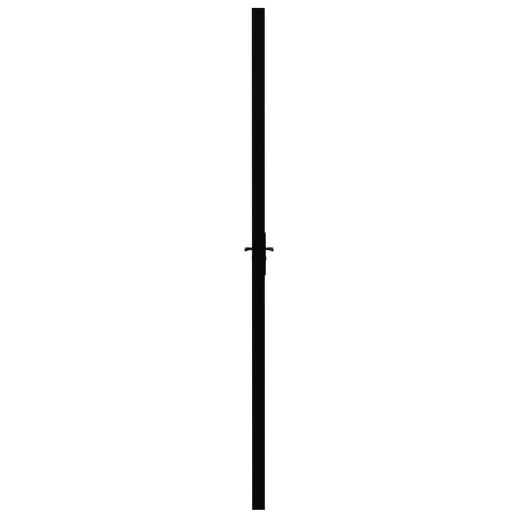 vidaXL Interior Door ESG Glass and Aluminium 76x201.5 cm Black