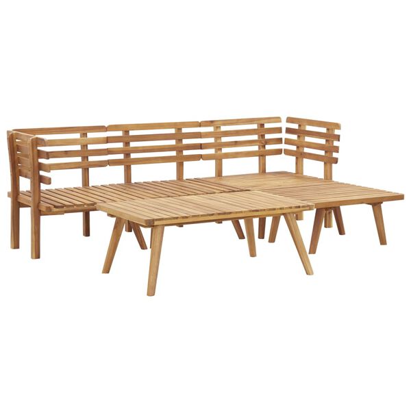 vidaXL 5 Piece Garden Lounge Set Solid Acacia Wood