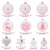 vidaXL Christmas Bauble Set 40 pcs White and Pink