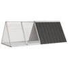 vidaXL Rabbit Cage Anthracite 201,5x80,5x71 cm Galvanised Steel