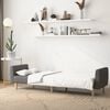 vidaXL 2-Seater Sofa Bed Dark Grey Fabric