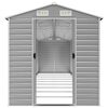 vidaXL Garden Shed Light Grey 191x895x198 cm Galvanised Steel