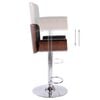 vidaXL Bar Stool Black Faux Leather