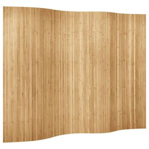 vidaXL Room Divider Bamboo Width 250 cm Height 165 cm Natural