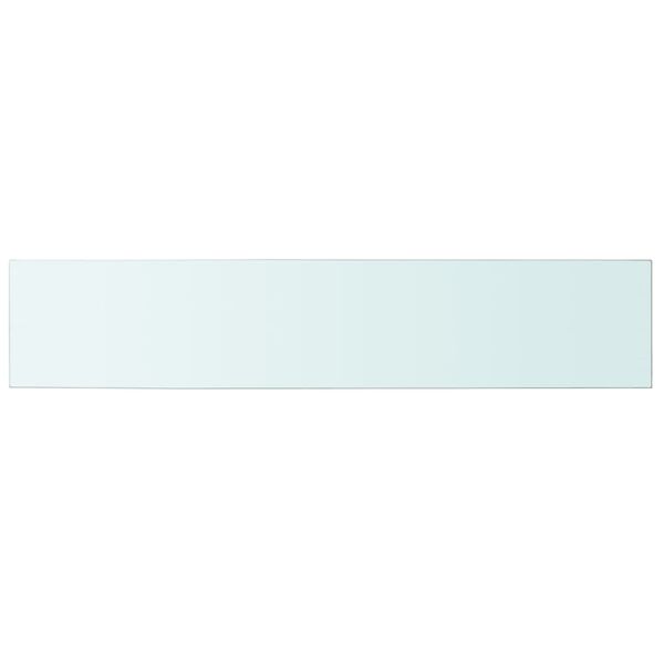 vidaXL Shelf Panel Glass Clear 100x20 cm