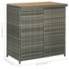 vidaXL 3 Piece Bar Set Poly Rattan Grey