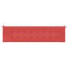 vidaXL Garden Bench Cushion Red 200x50x4 cm Oxford Fabric