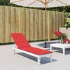 vidaXL Deck Chair Cushion Red (75+105)x50x4 cm