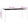 vidaXL 7 Piece Garden Dining Set Anthracite Steel