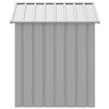 vidaXL Dog House with Roof Light Grey 117x103x123 cm Galvanised Steel