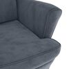 vidaXL Armchair Dark Grey Velvet