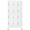 vidaXL Locker Cabinet with 12 Compartments 90x45x180 cm