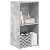vidaXL 2-Tier Book Cabinet Concrete Grey 40x30x76.5 cm Engineered Wood