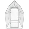 vidaXL Chicken Cage Silver 400x105x182 cm Galvanised Steel