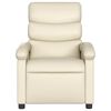 vidaXL Electric Recliner Chair Cream Faux Leather