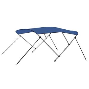 vidaXL 3 Bow Bimini Top Blue 183x140x137 cm