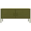 vidaXL TV Cabinet Olive Green 105x35x50 cm Steel