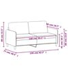 vidaXL 2-Seater Sofa Black 140 cm Velvet