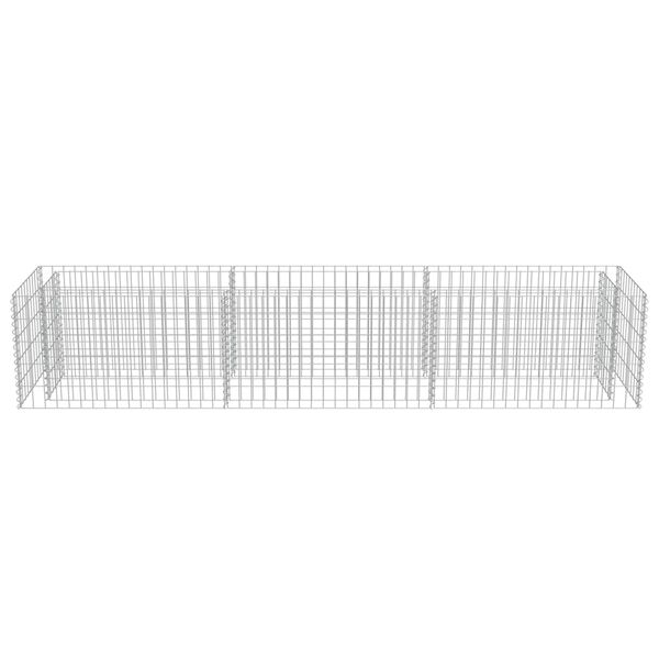vidaXL Gabion Raised Bed Galvanised Steel 270x50x50 cm