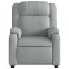 vidaXL Recliner Chair Light Grey Fabric