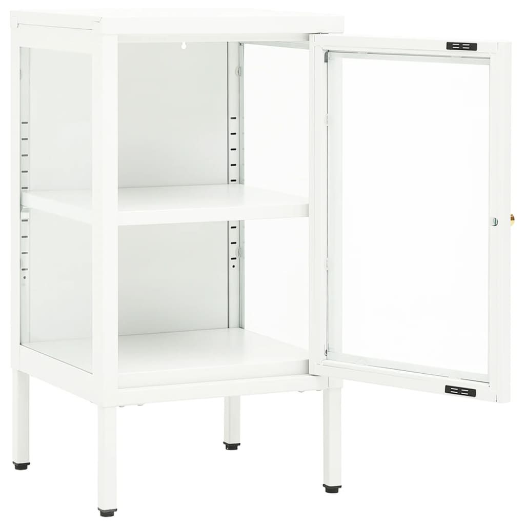 vidaXL Sideboard 38x35x70 cm Metal and Glass