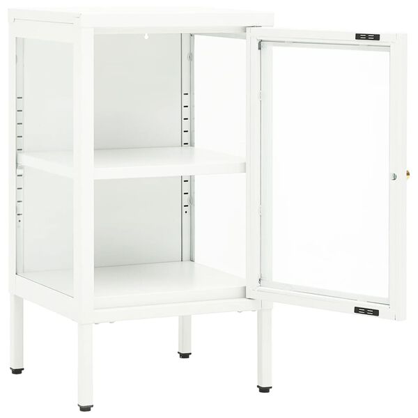 vidaXL Sideboard 38x35x70 cm Metal and Glass