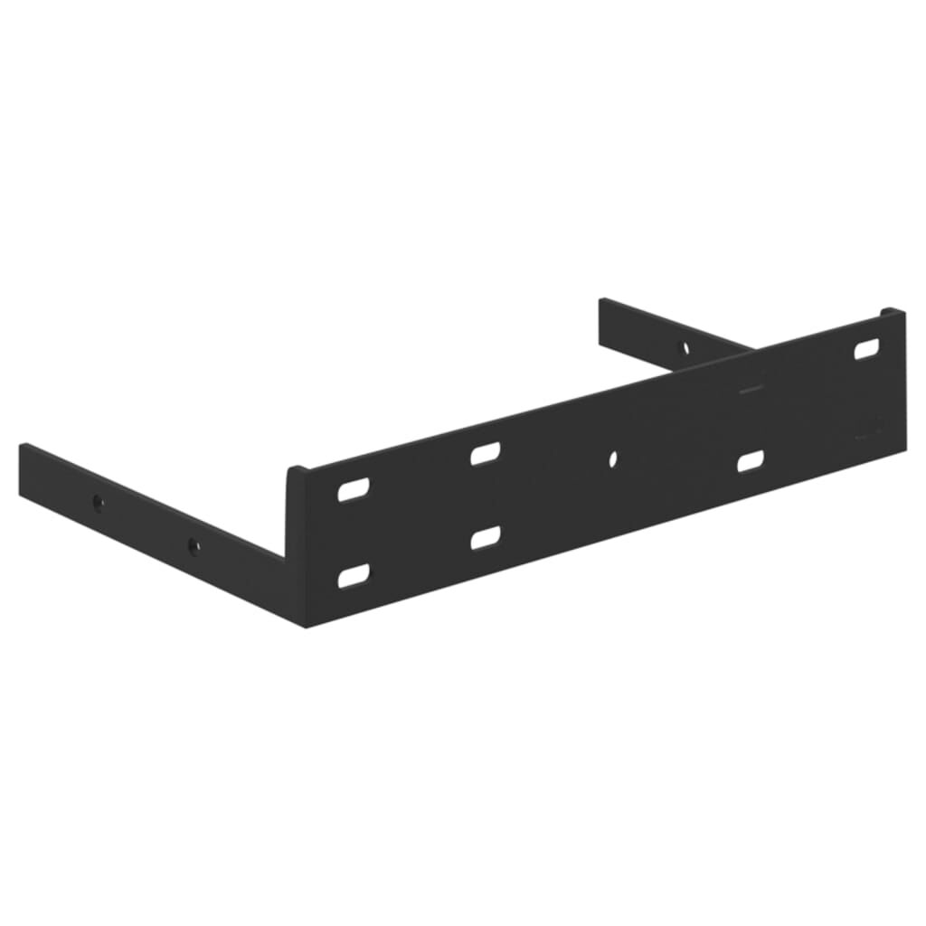 vidaXL Floating Wall Shelf Oak and White 23x23.5x3.8 cm MDF