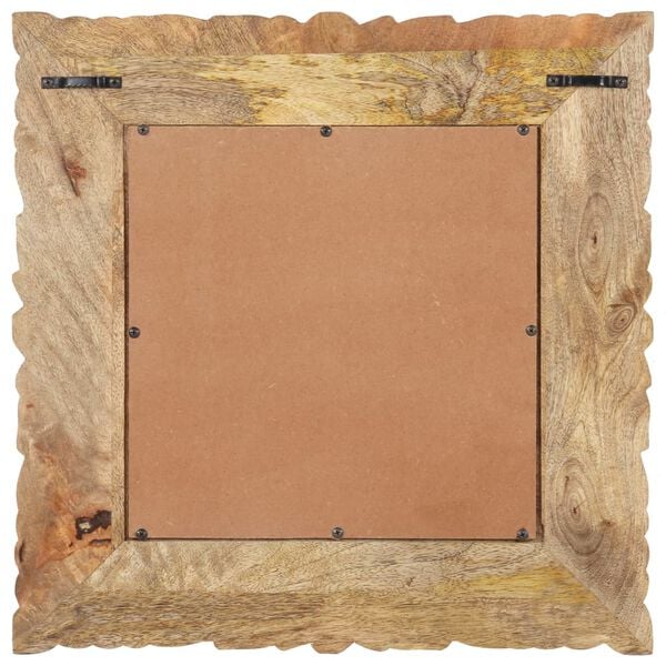 vidaXL Mirror 50x50 cm Solid Mango Wood