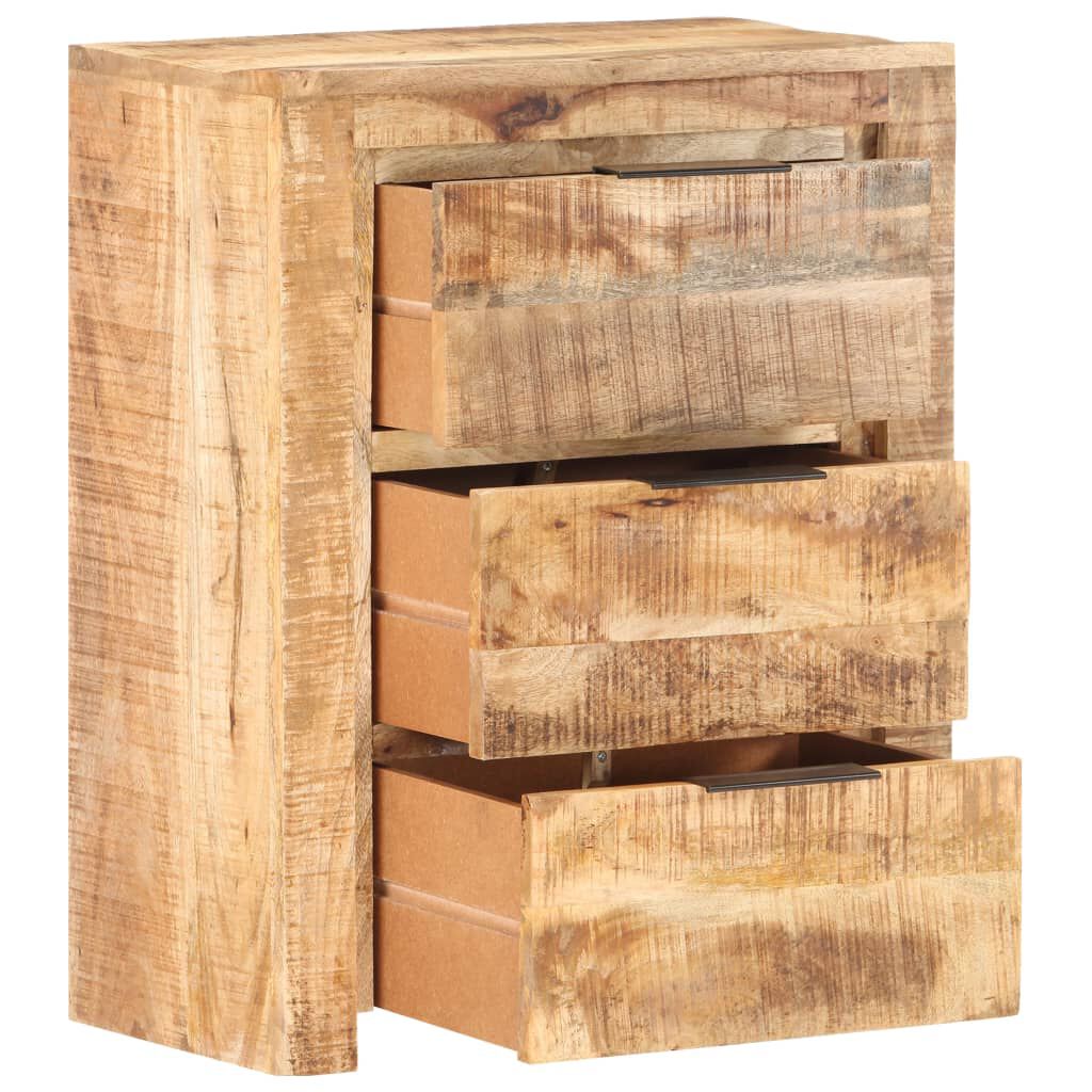 vidaXL Sideboard 59x33x75 cm Rough Mango Wood