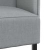 vidaXL Highback Sofa Light grey 109 x 56 x 121 cm Fabric