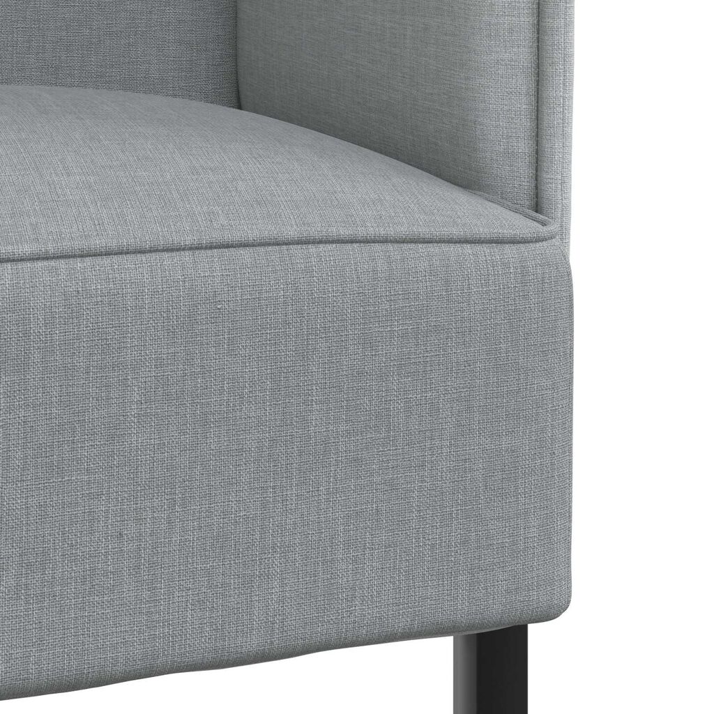 vidaXL Highback Sofa Light Grey 109x56x121 cm Fabric