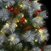 vidaXL Artificial Hinged Christmas Tree 300 LEDs 240 cm
