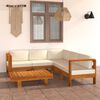 vidaXL 6 Piece Garden Lounge Set with Cushions 100x60 cm Acacia Wood
