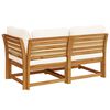 vidaXL 2 Piece Garden Lounge Set with Cushions Solid Wood Acacia