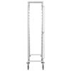 vidaXL Kitchen Trolley for 16 Trays 38x55x163 cm Stainless Steel