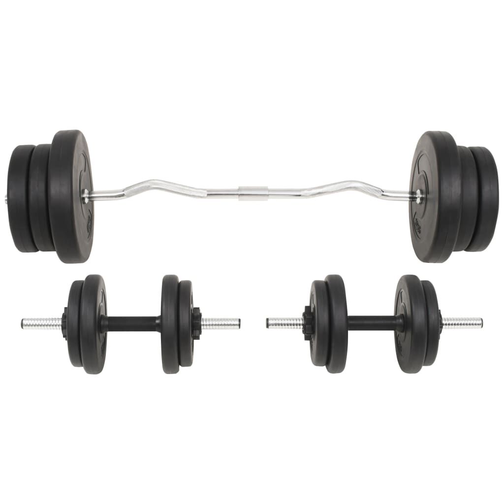 vidaXL Barbell and Dumbbell Set 60 kg