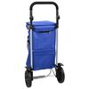vidaXL Shopping Trolley Blue 36.5 x 46.5 x 100.5 cm Oxford fabric