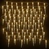 vidaXL Christmas Icicle Lights 100pcs Warm White Acrylic