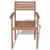 vidaXL Stackable Garden Chairs 4 pcs Solid Teak Wood
