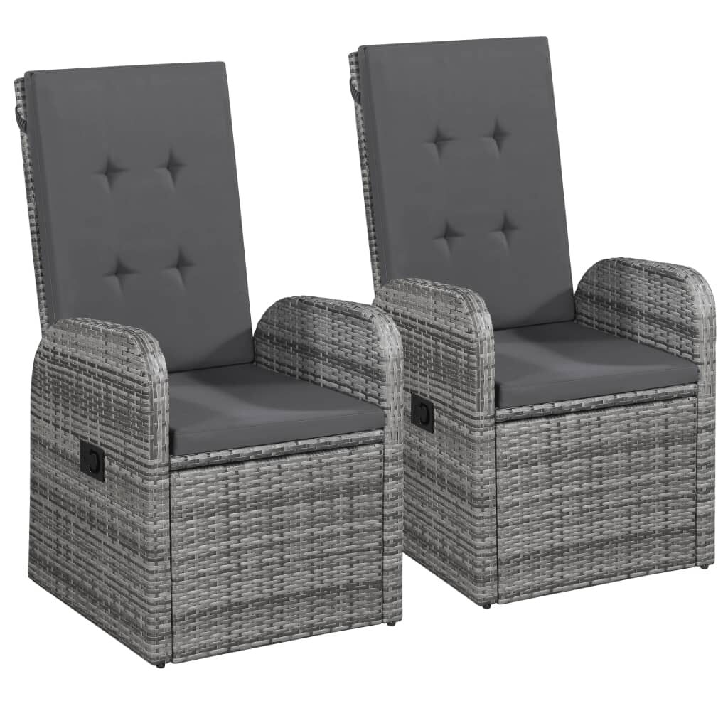 vidaXL 5 Piece Garden Dining Set Grey