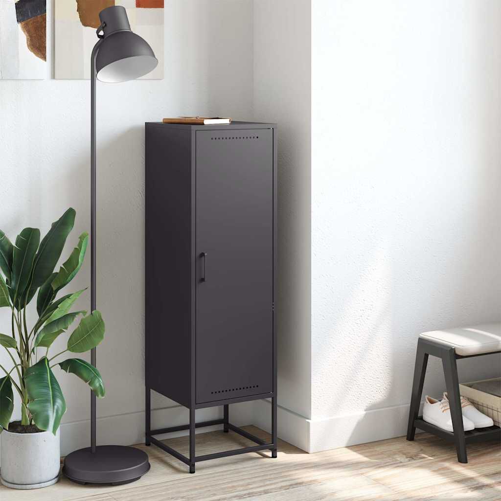 vidaXL Highboard Black 36x39x123 cm Steel