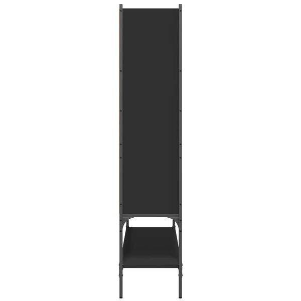vidaXL Bookcase Black 102x30x141.5 cm Engineered Wood